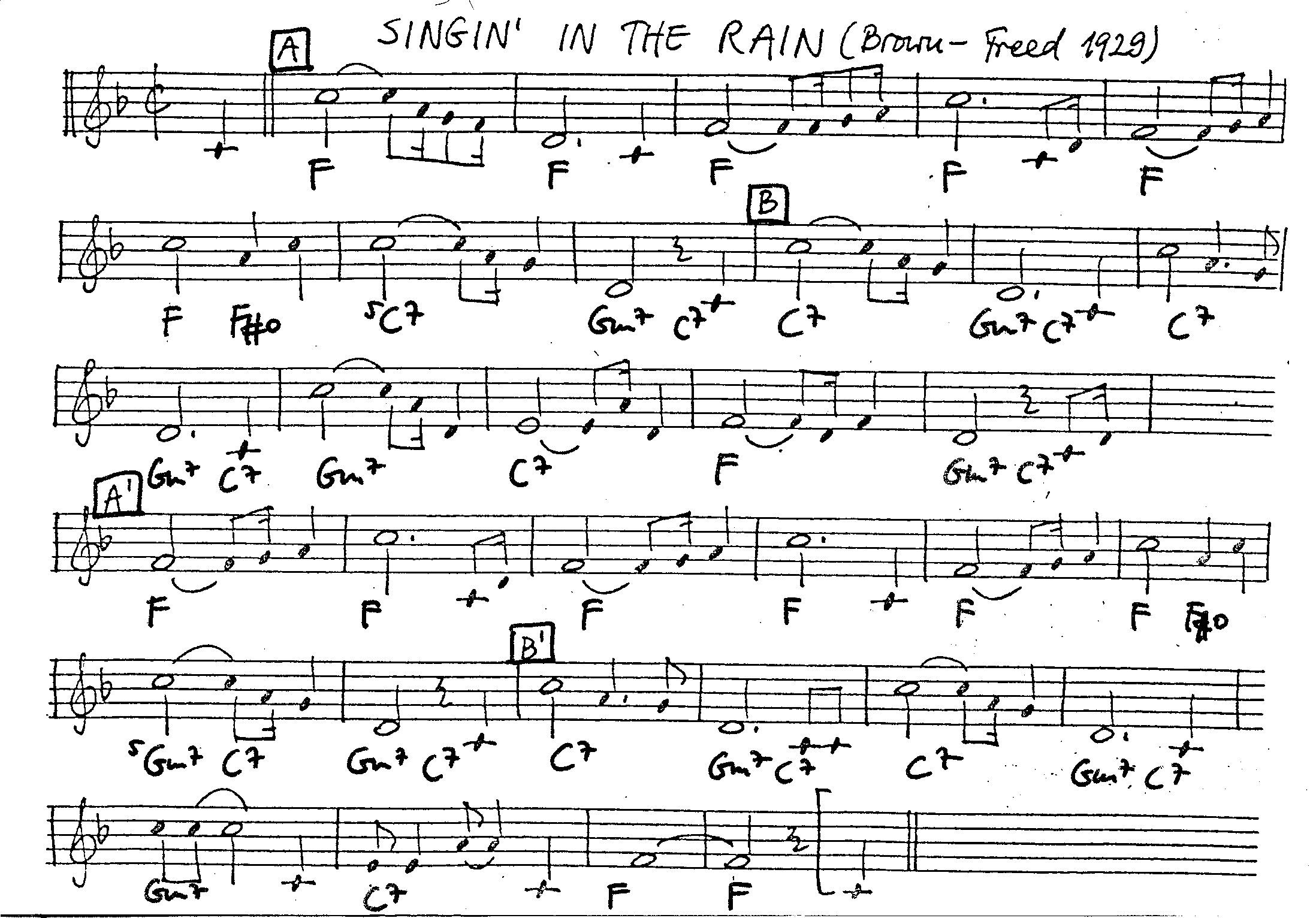 singin' in the rain leadsheet – book us for your next 20s or gatsby event